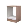 Herdumbauschrank „Valero“ 60x86x60 cm, weiß/Sonoma Eiche^Flex-Well New