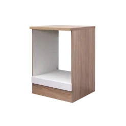Herdumbauschrank „Samoa“, 60x85x60 cm, weiß/Sonoma Eiche^Flex-Well Clearance