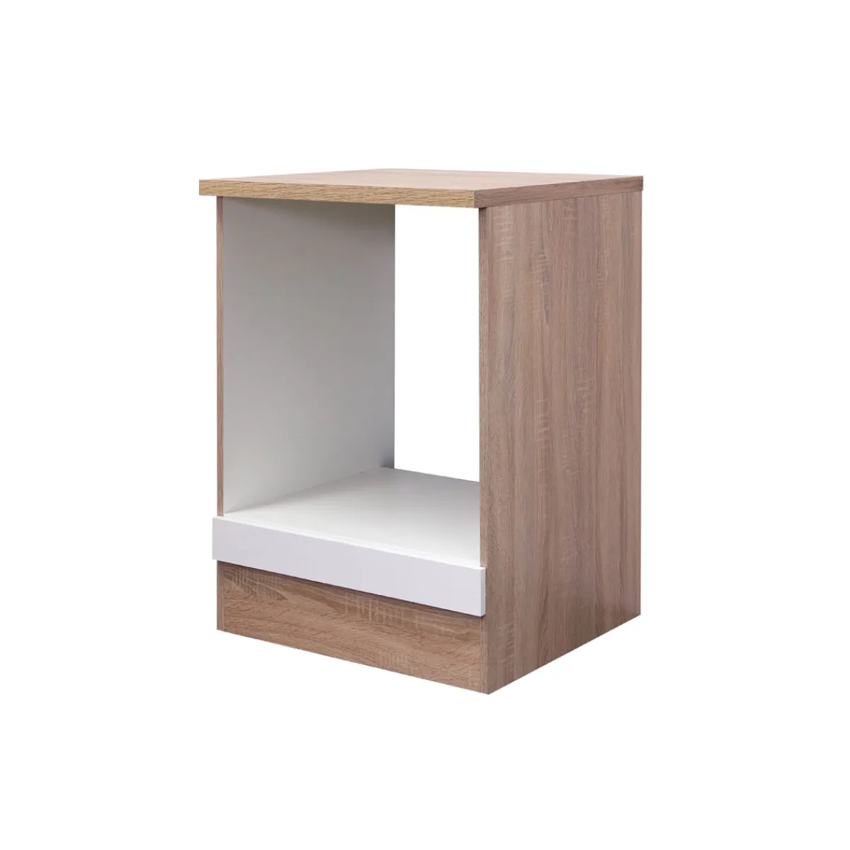 Herdumbauschrank „Samoa“, 60x85x60 cm, weiß/Sonoma Eiche^Flex-Well Clearance