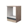 Flex-Well Herdumbauschrank „Tiago“ 60x85x60 cm, basaltgrau/San Remo Eiche
