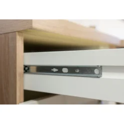 Küchen-Eckunterschrank „Samoa“, 110x85x60 cm, weiß/Sonoma Eiche^Flex-Well Discount