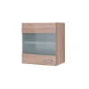 Flex-Well Küchen-Glasoberschrank „Samoa“, 50x54,8x32 cm, Sonoma Eicheoptik