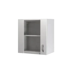 Küchen-Glasoberschrank „Wito“, 50x54,8x32 cm, weiß^Flex-Well