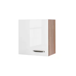 Küchenoberschrank „Valero“, 50x54,8x32 cm, weiß/Sonoma Eiche^Flex-Well New