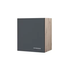 Flex-Well Küchenoberschrank „Tiago“, 50x54,8x32 cm, basaltgrau/San Remo Eiche