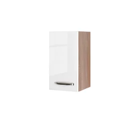 Küchenoberschrank „Valero“, 30x54,8x32 cm, weiß/Sonoma Eiche*Flex-Well Hot