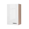 Küchenoberschrank „Valero“, 50x89x32 cm, weiß/Sonoma Eiche^Flex-Well Best