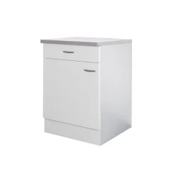 Küchenunterschrank „Wito“, 60x85x60 cm, weiß*Flex-Well Hot