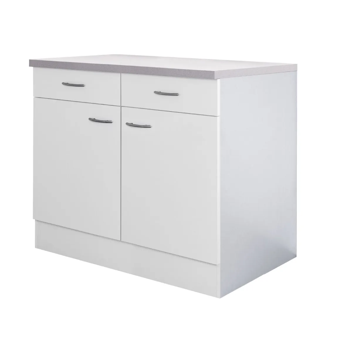 Küchenunterschrank „Wito“, 100x85x60 cm, weiß^Flex-Well Outlet