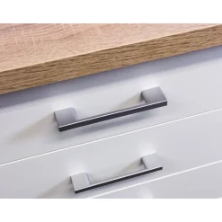 Flex-Well Küchenunterschrank „Samoa“, 50x85x60 cm, weiß/Sonoma Eiche