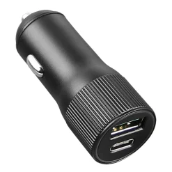 Fontastic KFZ-Ladeadapter Dual Port Alo 30 Watt grau