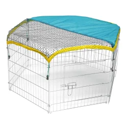 Kerbl Freigehege mit Abdecknetz 6-eck