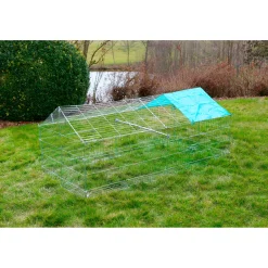 Freilaufgehege mit Ausbruchsperre 90 x 75 x 180 cm verzinkt