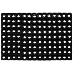 Fußmatte Gummiring 40 x 60 cm offen schwarz^ Outlet