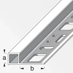 Fundamo Quadratprofil 10 mm 2,5m chrom