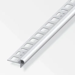 Treppenkantenprofil Florentiner 10 mm 2,5m silber^Fundamo Online