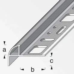 Fundamo Treppenkantenprofil 10 mm 2,5m silber