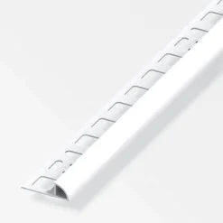 Fundamo Viertelkreisprofil 6 mm 2,5m PVC weiß