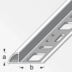 Fundamo Viertelkreisprofil 6 mm 2,5m PVC weiß