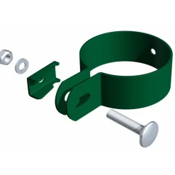 Alberts GAH Endschelle verzinkt grün für Pfosten 60 mm