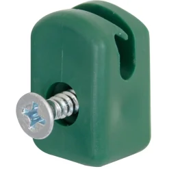Alberts GAH Kunststoff-Spanndrahthalter Schraube grün 10 Stück