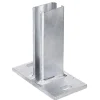 Alberts GAH Pfostenfuß f Profilrohrpfosten 60 x 40 feuerverzinkt