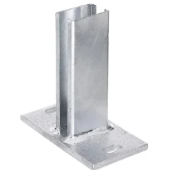Alberts GAH Pfostenfuß f Profilrohrpfosten 60 x 40 feuerverzinkt