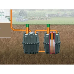 Abwasser-Sammelgrube Herkules 3200 L schwarz*Garantia