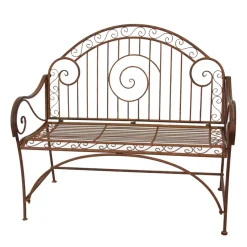 Garden Pleasure Bank CAMEROON Stahl, glatt, rostoptik