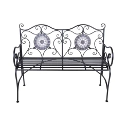 Garden Pleasure Bank JALUA Stahl, schwarz