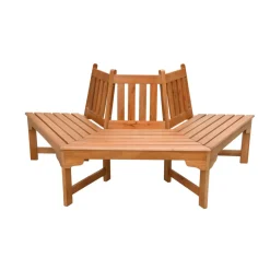 Garden Pleasure Baumbankhälfte ONTARIO Eukalyptus, natur lackiert* New