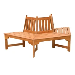 Garden Pleasure Baumbankhälfte ONTARIO Eukalyptus, natur lackiert* New