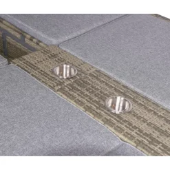 Garden Pleasure Doppelliege PESCARA Stahl, Kunststoffgeflecht, grau, schwarz^ Best