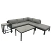 Garden Pleasure Lounge-Eckgruppe MIRANDA, 5-tlg. Alu / Olefin / Nonwood, grau^ Online