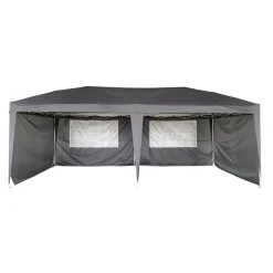 Garden Pleasure Pavillon SAMBESI, anthrazit, 6x3m Stahl, Polyester 160g/m²* New