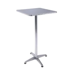 Garden Pleasure Tisch/Stehtisch BISTRO quadratisch, Alu-Gestell, Stahl,