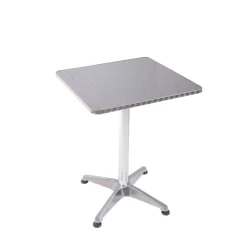 Garden Pleasure Tisch/Stehtisch BISTRO quadratisch, Alu-Gestell, Stahl,