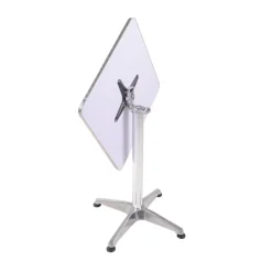 Garden Pleasure Tisch/Stehtisch BISTRO quadratisch, Alu-Gestell, Stahl,