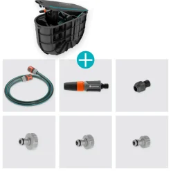 Schlauchbox RollUp Undercover M mit 20 m^Gardena Discount