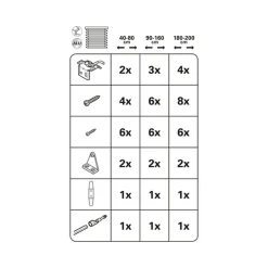 Gardinia Aluminium-Jalousie 60 x 130 cm weiß