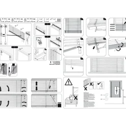 Gardinia Aluminium-Jalousie 60 x 130 cm weiß