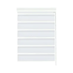 Doppelrollo mit weißer Aluminiumkassette weiß*Gardinia Discount