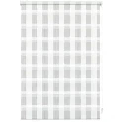Gardinia EasyFix Rollo Karo 60 x 150 cm weiß