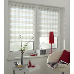 Gardinia EasyFix Rollo Karo 60 x 150 cm weiß