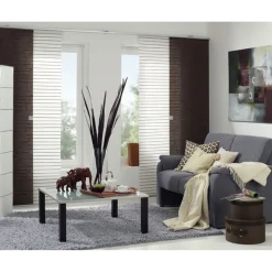 Flächenvorhang 60 x 245 cm Natur-optik Dekor teak*Gardinia Sale