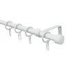 Gardinenstange Cap 1-Lauf Durchmesser 16/13 mm 130-240 cm weiß*Gardinia Sale