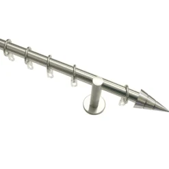 Gardinenstange Kegel Durchmesser 20 mm 200 cm Edelstahl-optik*Gardinia Online