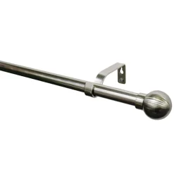 Gardinenstange Kugel Durchmesser 16/19 mm 190-340 cm cm Edelstahl-optik*Gardinia Clearance