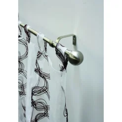 Gardinia Gardinenstange Kugel Durchmesser 16/19 mm 120-210 cm Edelstahl-optik