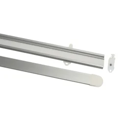 Gardinia Paneelwagen 60 cm mit Beschwerungsprofil silber